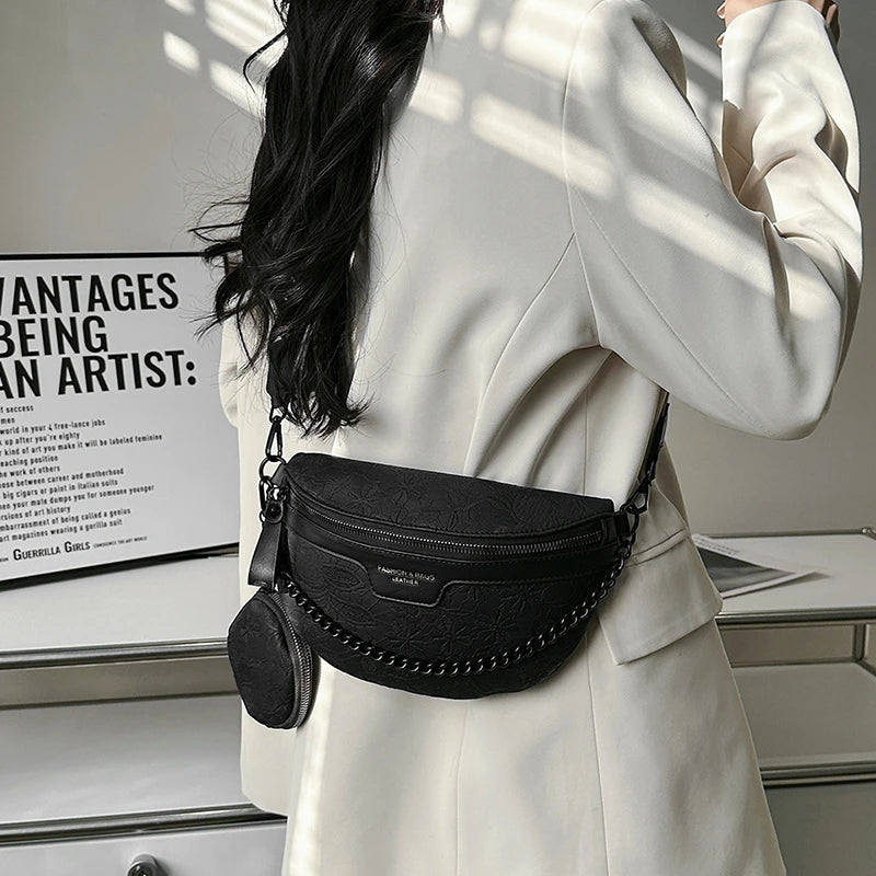 Sac banane femme fleuri