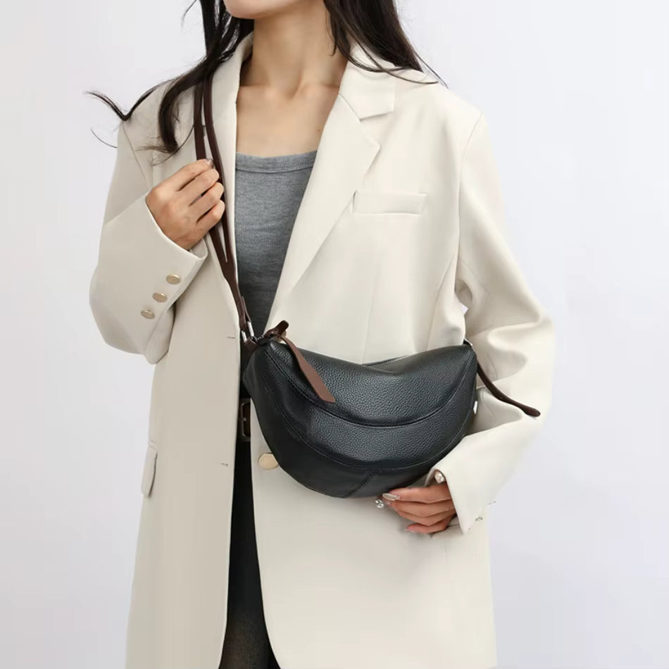 Sac demi-lune cuir