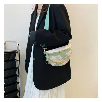 Sac banane fleuri