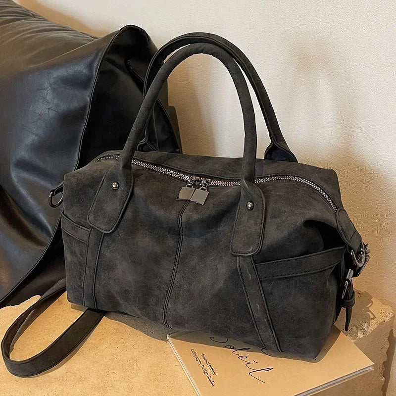 Sacs à bandoulière en cuir PU pour femmes, Design rétro, mode coréenne, sac à aisselles de grande capacité, fourre-tout, 2024