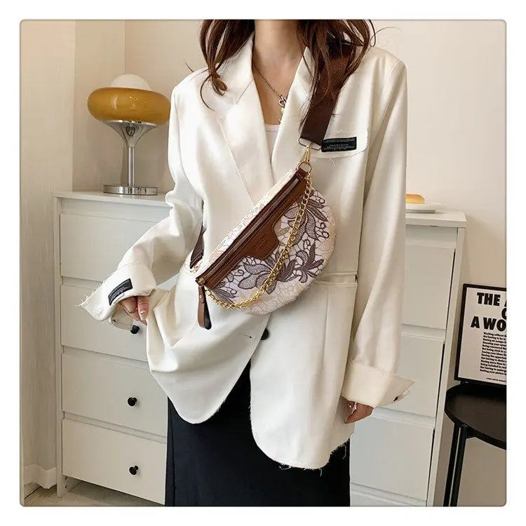 Sac banane fleuri