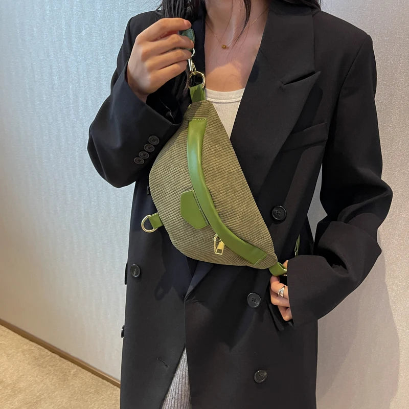 Sac bandoulière velours