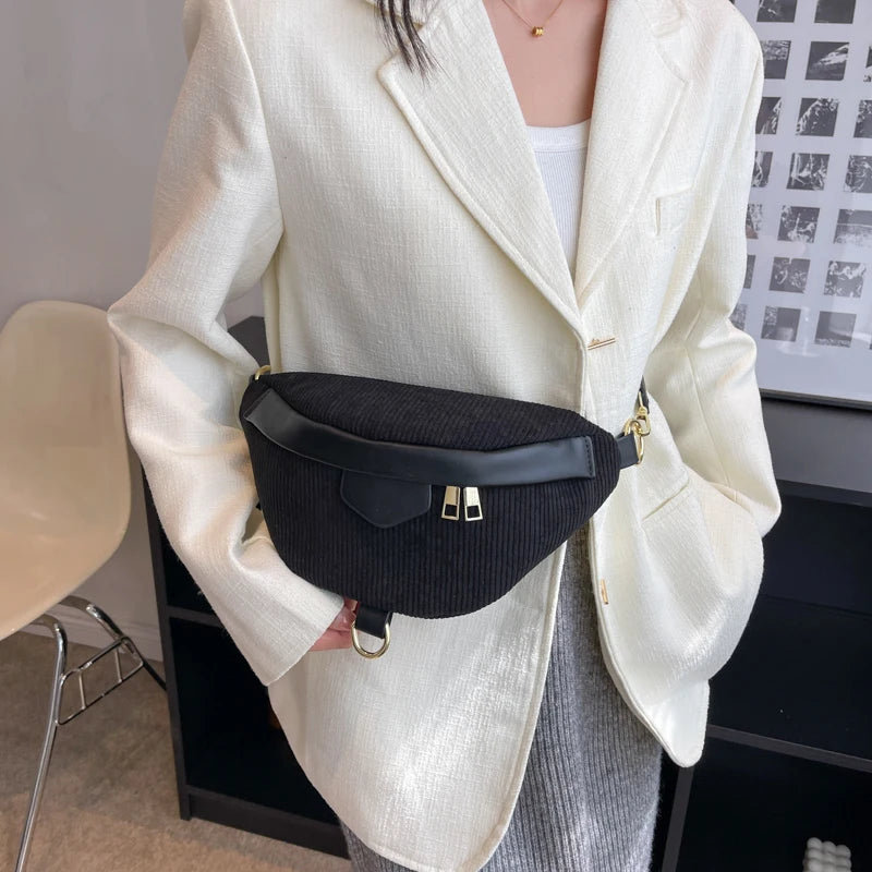 Sac bandoulière velours