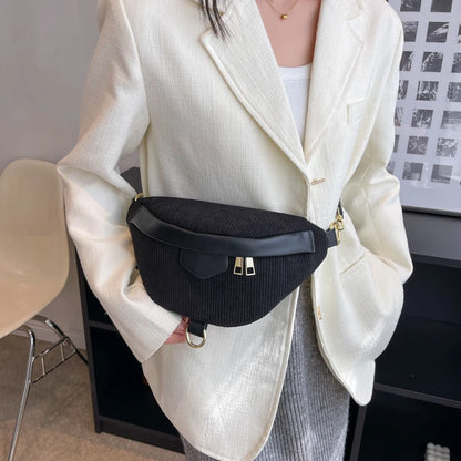 Sac bandoulière velours