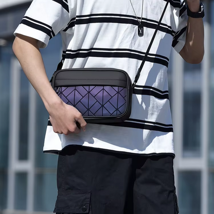 Modèle de mode hommes sac à bandoulière de haute qualité en cuir PU sacs à bandoulière pour hommes élégant hommes sac à bandoulière téléphone sac Bolsa