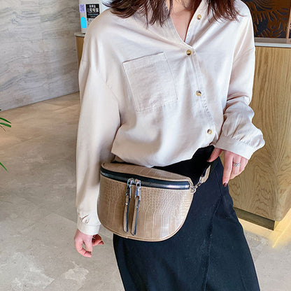 Sac bandoulière croco