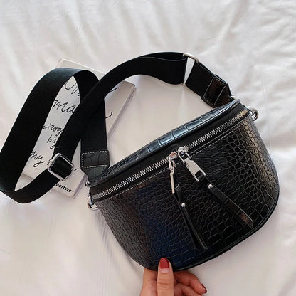 Sac bandoulière croco