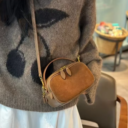 Sac à bandoulière en cuir véritable de vache pour femmes, sac à main en cuir Nubuck de bonne qualité, Design de luxe à la mode