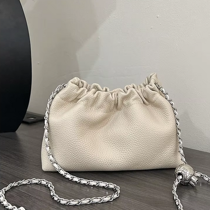Sac bandoulière chic et compact FOXER 2026 pour femme en cuir véritable, mini sac à bandoulière tendance pour femme, pochette à chaîne pour téléphone