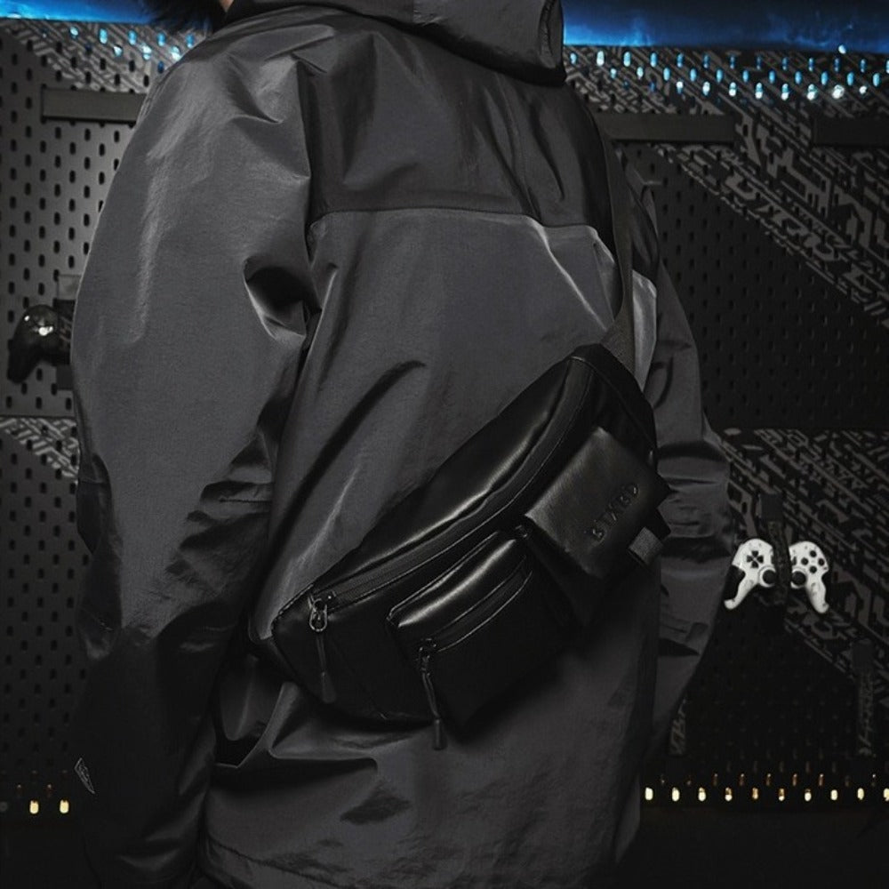 Sac banane noir homme