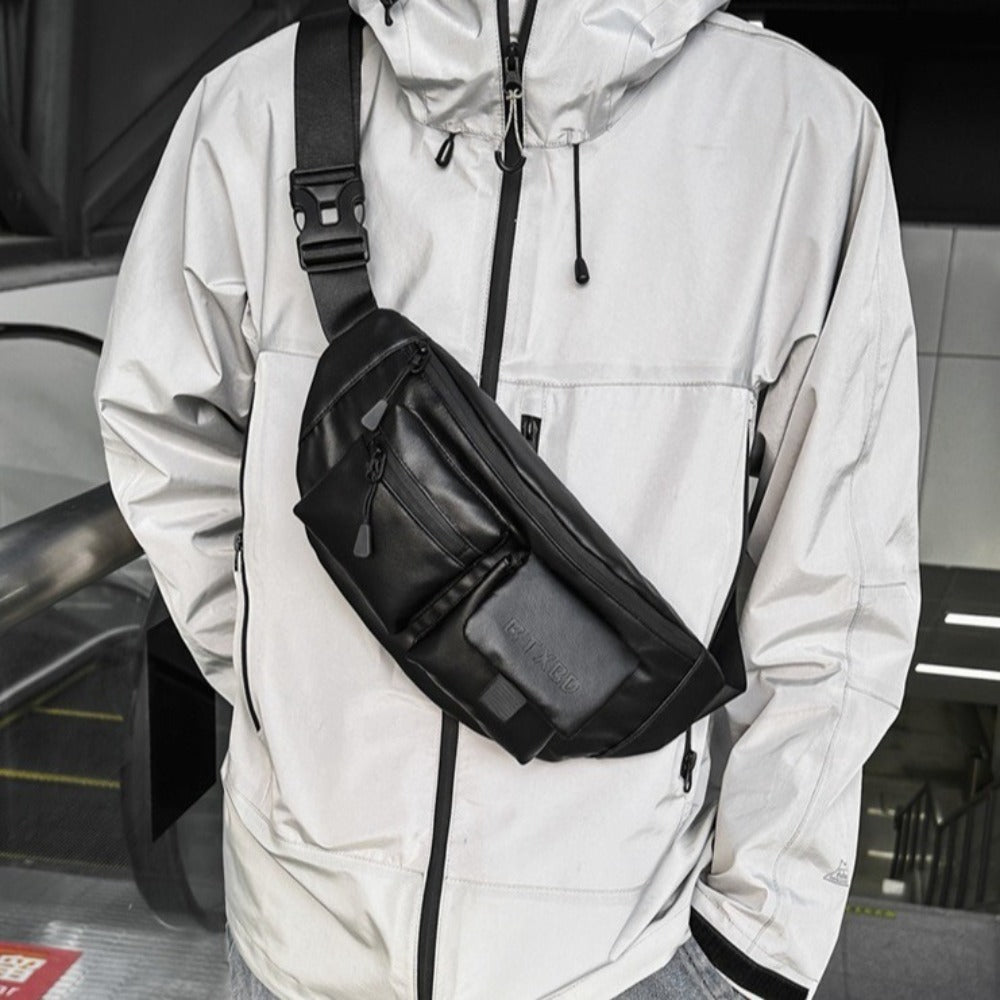 Sac banane noir homme