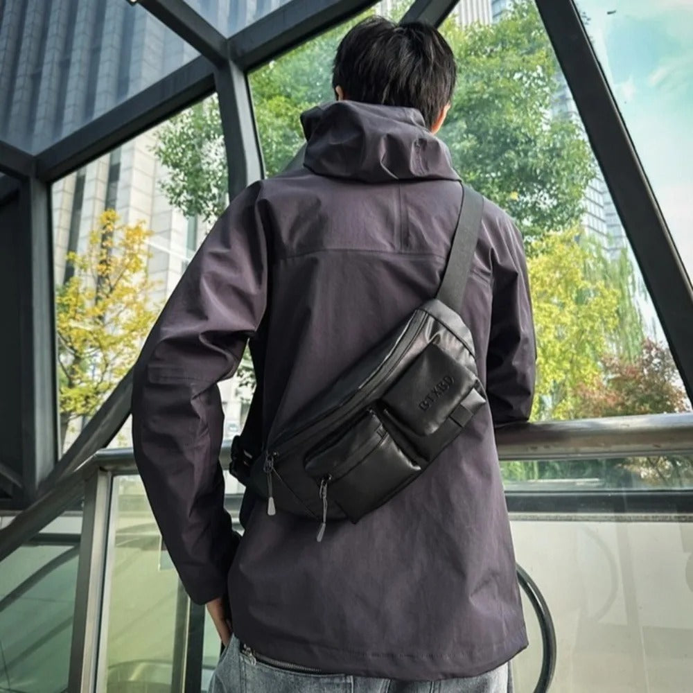 Sac banane noir homme