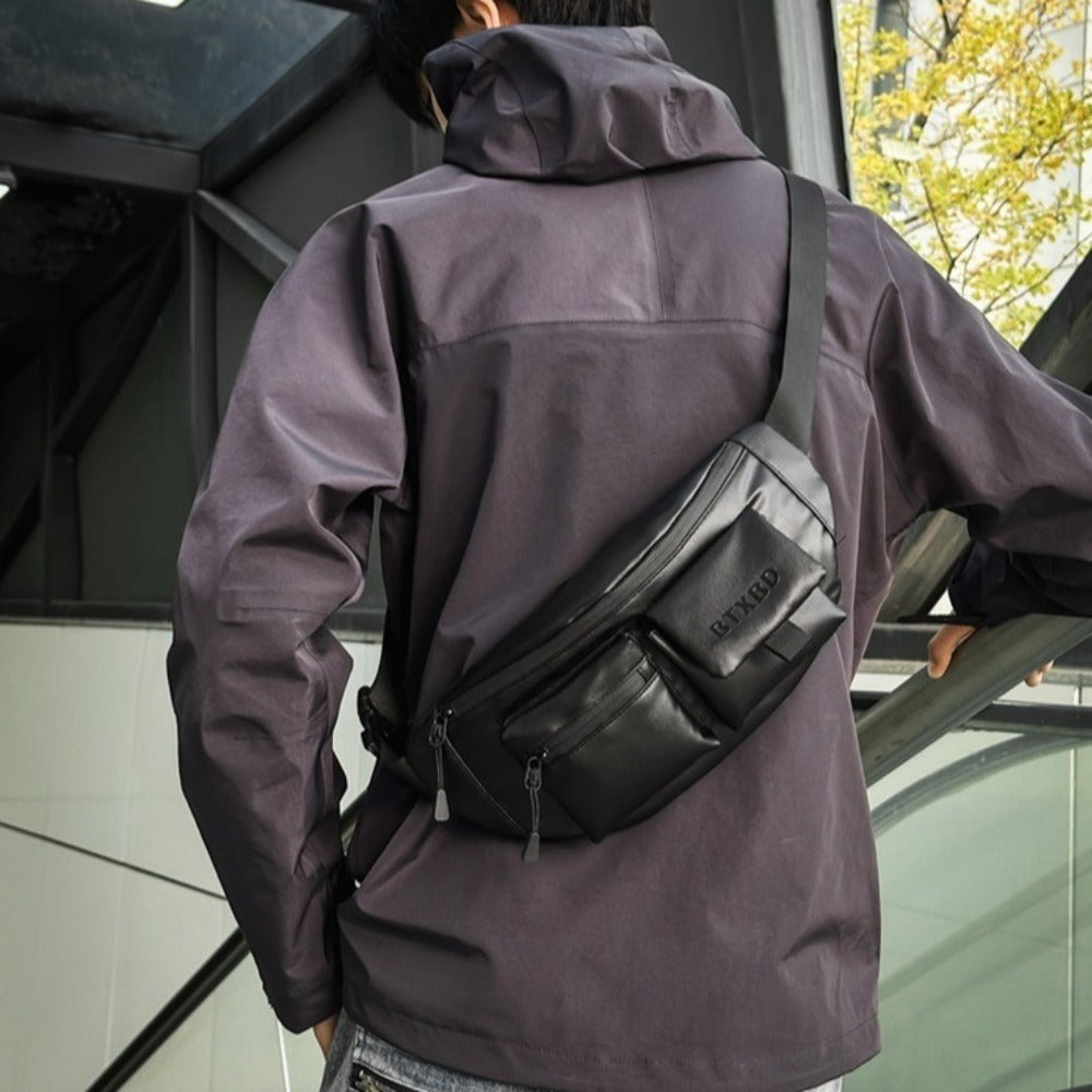 Sac banane noir homme