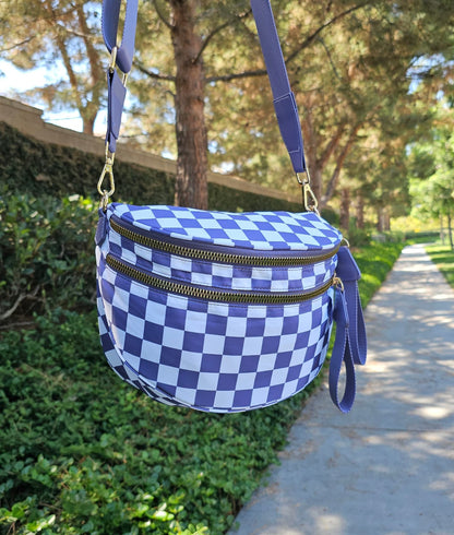 Sac banane carreaux