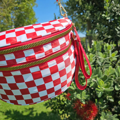 Sac banane carreaux