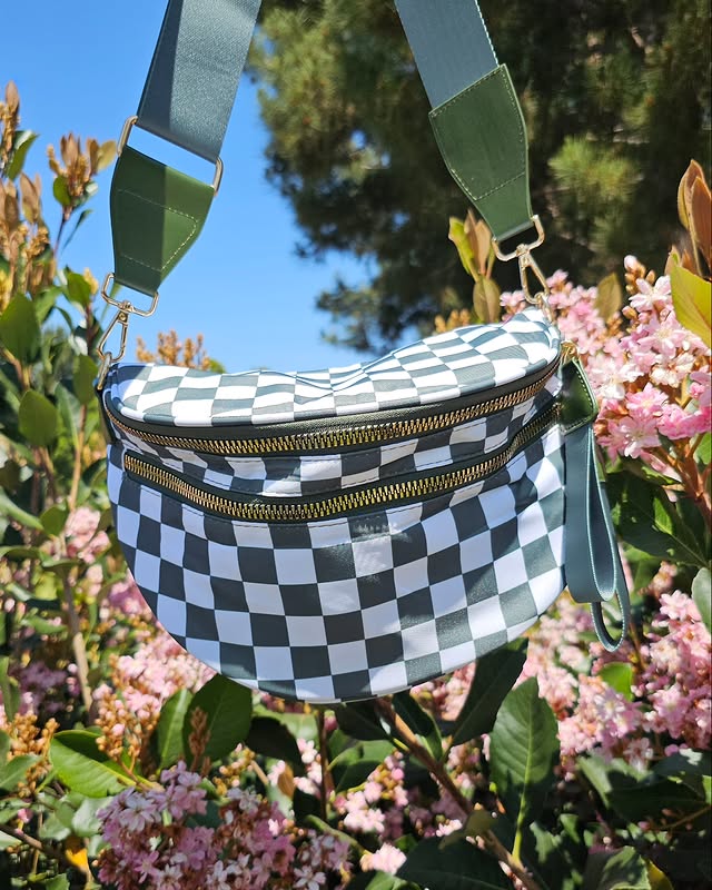 Sac banane carreaux