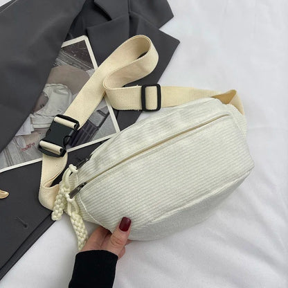 Sac banane femme velours