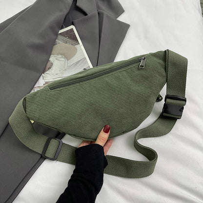 Sac banane femme velours